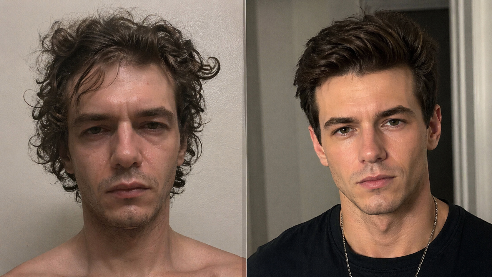 Before AI dating photo